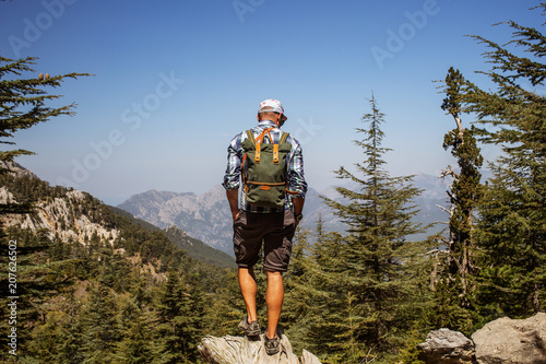 Hiker on lycian way