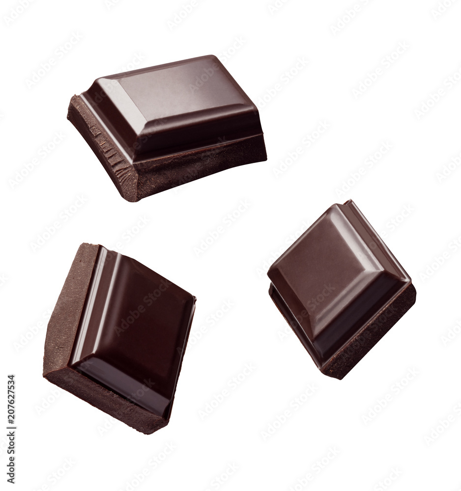 chocolate piece sweet food dessert falling chocolate piece sweet food dessert falling