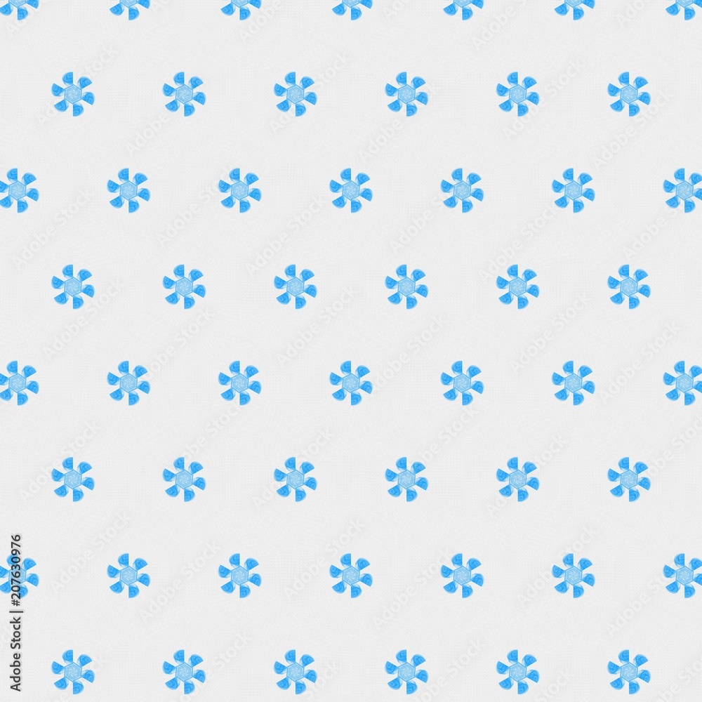 Light blue seamless pattern background. Stencil for printed matter, print on fabric or textile, clothes and ceramic. Creative template for design products decoration. Symmetric kaleidoscope wallpaper. Light blue seamless pattern background. Stencil for printed matter, print on fabric or textile, clothes and ceramic. Creative template for design products decoration. Symmetric kaleidoscope wallpaper.