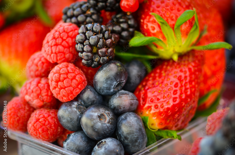 fresh fruits close up view - strawberry, blueberry, red berry, raspberry, blackberry fresh fruits close up view - strawberry, blueberry, red berry, raspberry, blackberry