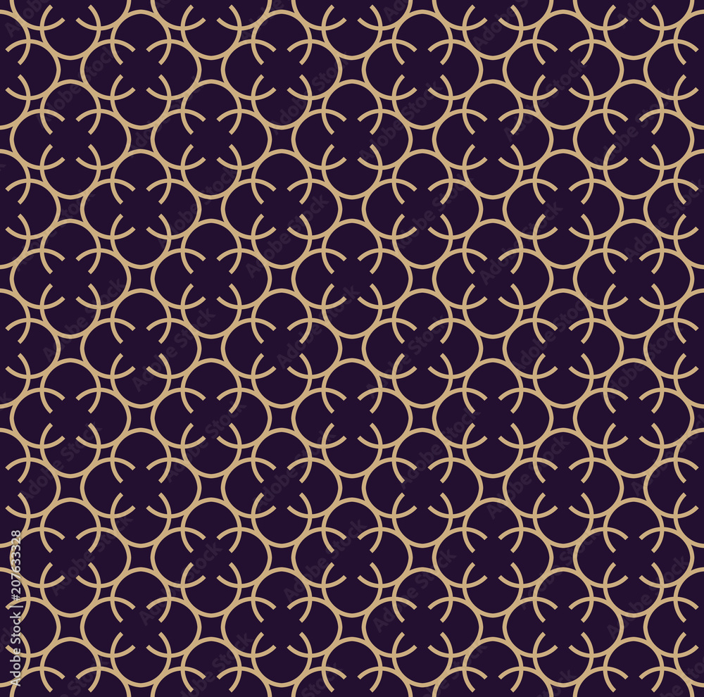 Vector seamless pattern. Modern stylish texture. Geometric linear ornament.