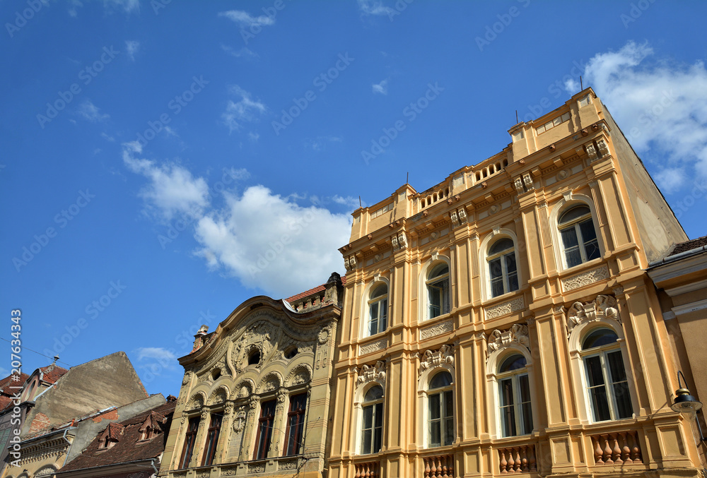 Building architecture in Brasov, Romania