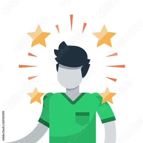 Award ceremony, talented person, creativity and potential development, self actualization and motivation, best employee of the month