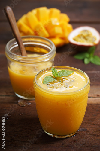 mango and passion fruit smoothie