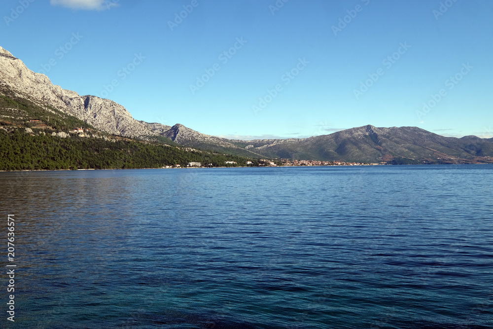 Adriatic sea in Croatia 