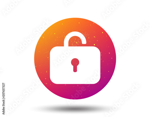 Lock icon. Privacy locker sign.