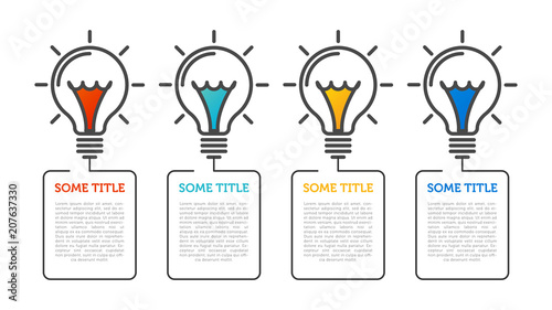 Infographic design template. Business concept with 4 steps