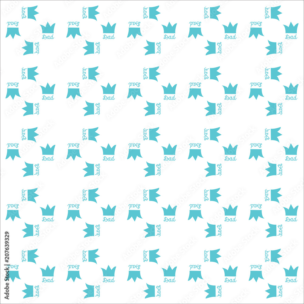 Father's Day seamless blue navy pattern. Design element for web, banners, posters, cards, wallpapers, sites, panels, background.