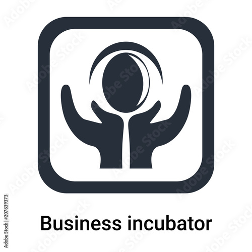 Business incubator icon vector sign and symbol isolated on white background, Business incubator logo concept