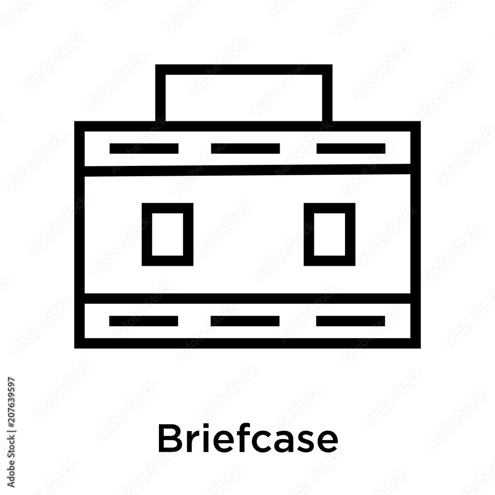Briefcase icon vector sign and symbol isolated on white background, Briefcase logo concept Briefcase icon vector sign and symbol isolated on white background, Briefcase logo concept