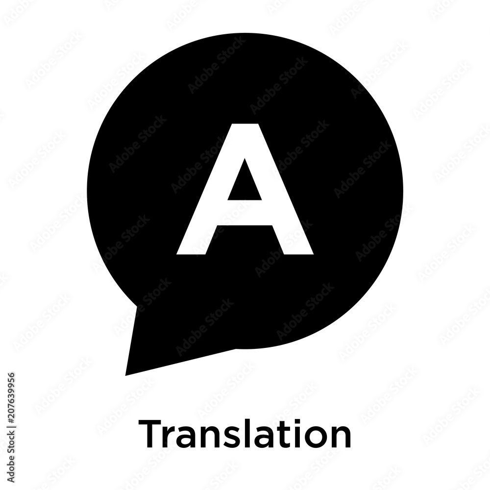 Translation icon vector sign and symbol isolated on white background, Translation logo concept Translation icon vector sign and symbol isolated on white background, Translation logo concept
