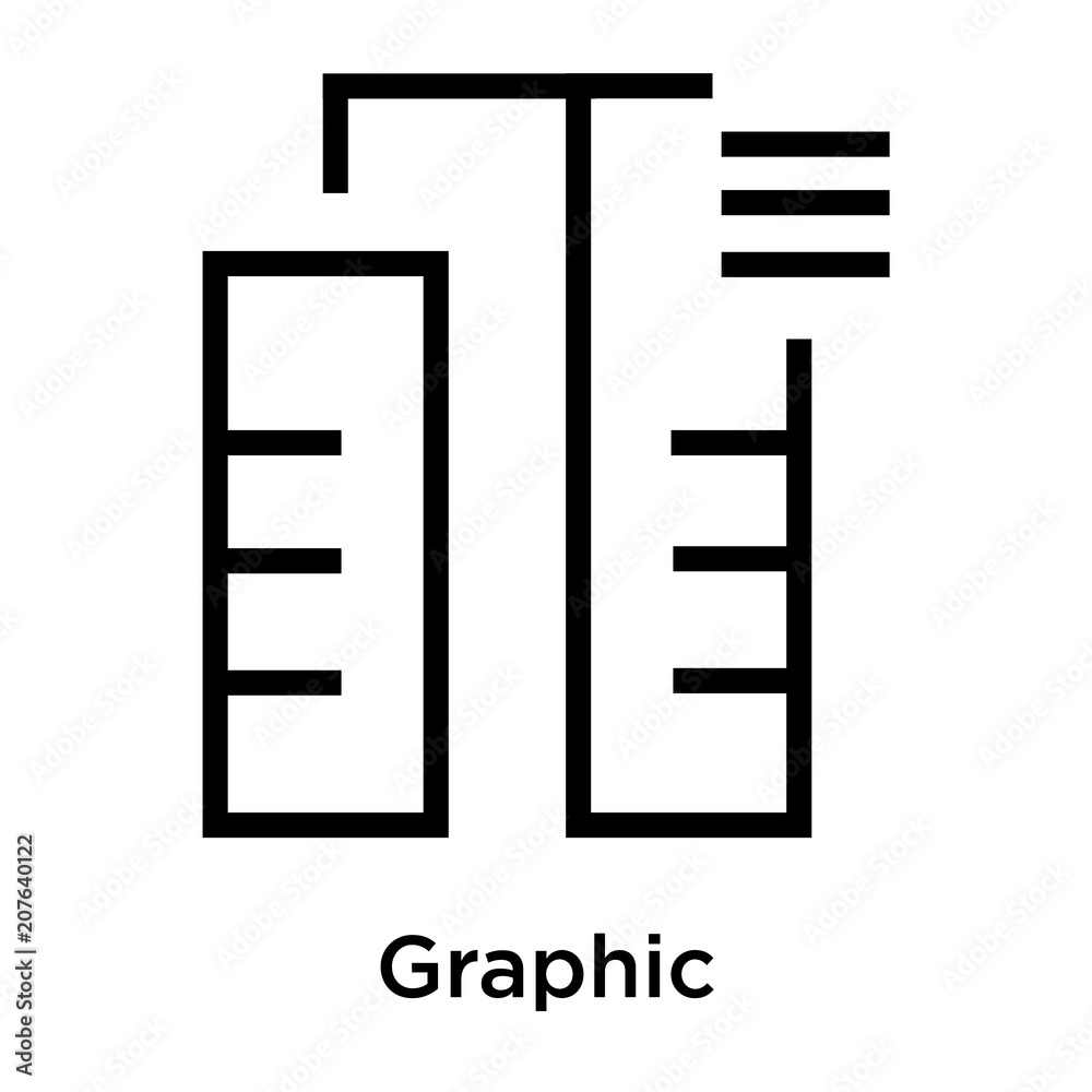 Graphic icon vector sign and symbol isolated on white background, Graphic logo concept Graphic icon vector sign and symbol isolated on white background, Graphic logo concept