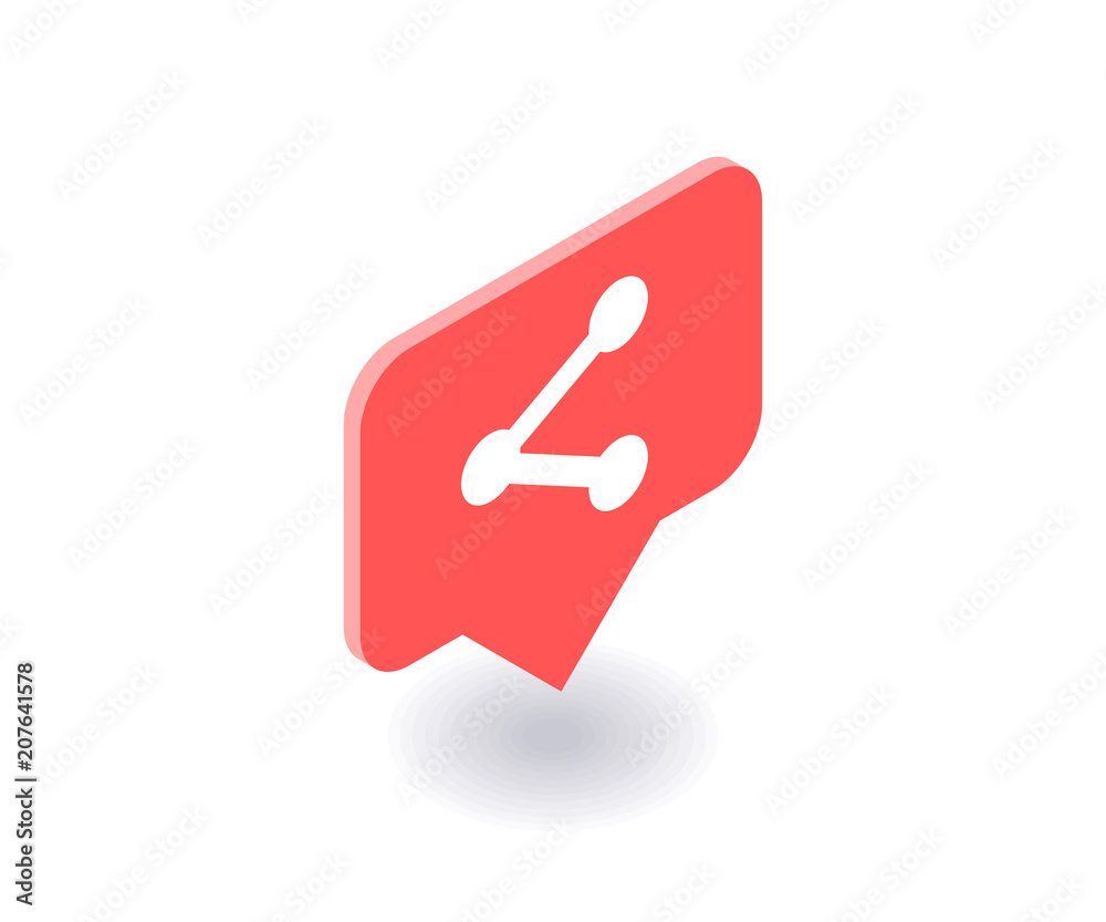 Network conection icon, vector symbol in flat isometric 3D style isolated on white background. Social media illustration. Network conection icon, vector symbol in flat isometric 3D style isolated on white background. Social media illustration.