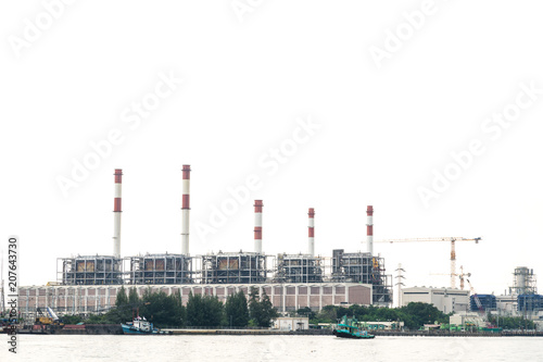 Power plant near the river