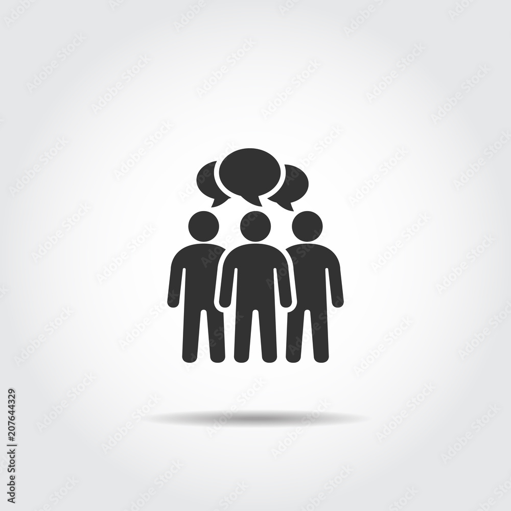 people talking icon . logo vector . speech bubbles people talking icon . logo vector . speech bubbles