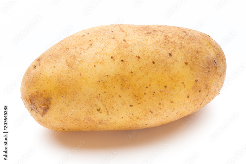 New potato isolated on the white background. New potato isolated on the white background.