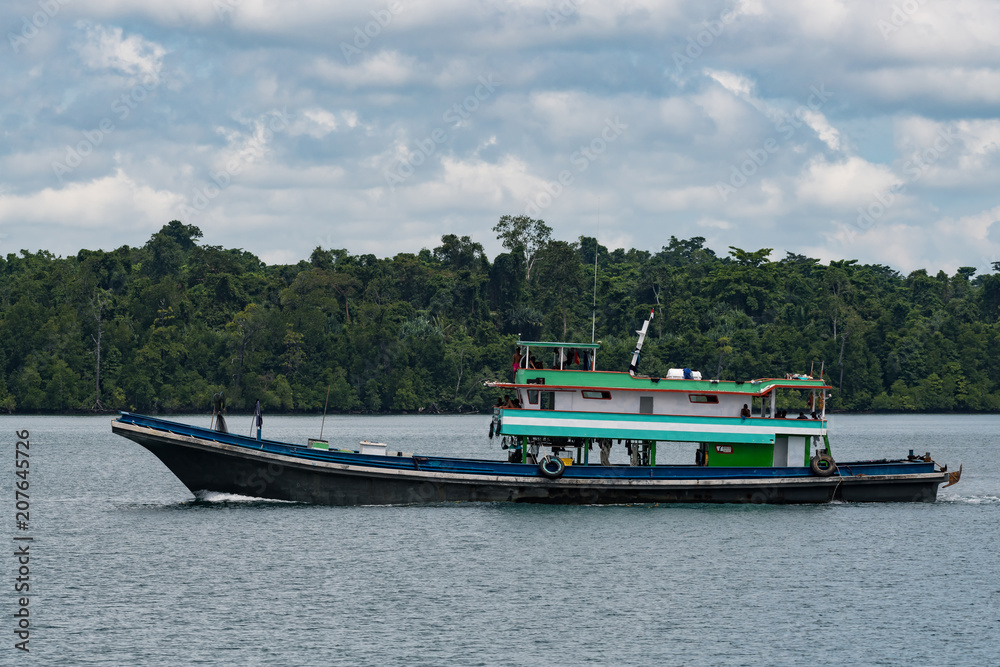boat in port of Sorong, Raja Ampat, Indonesia boat in port of Sorong, Raja Ampat, Indonesia