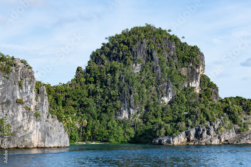 East Misool  group of small island in shallow blue lagoon water  Raja Ampat  West Papua  Indonesia