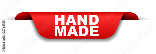 red banner hand made
