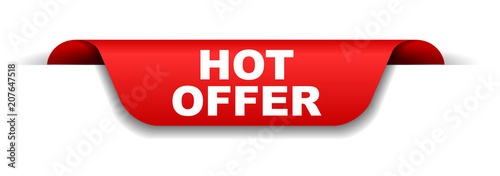 red banner hot offer