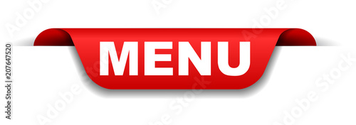 red banner menu