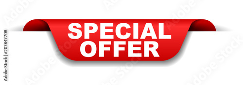 red banner special offer photo