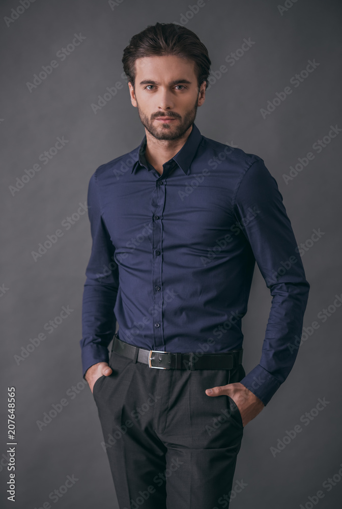 Handsome confident businessman Handsome confident businessman