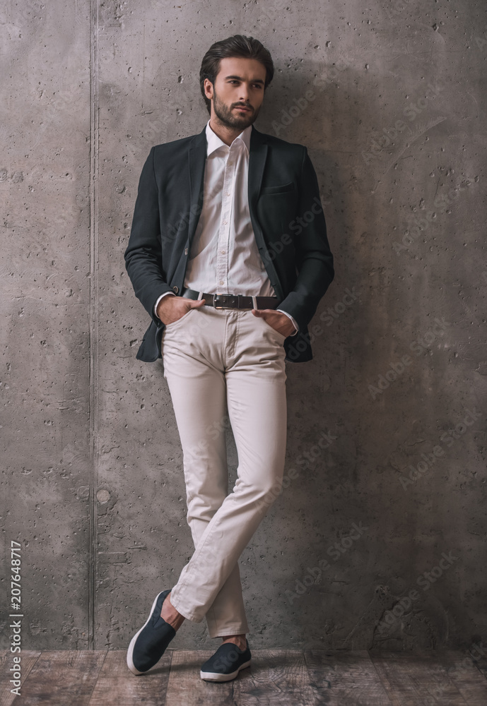 Handsome confident businessman Handsome confident businessman