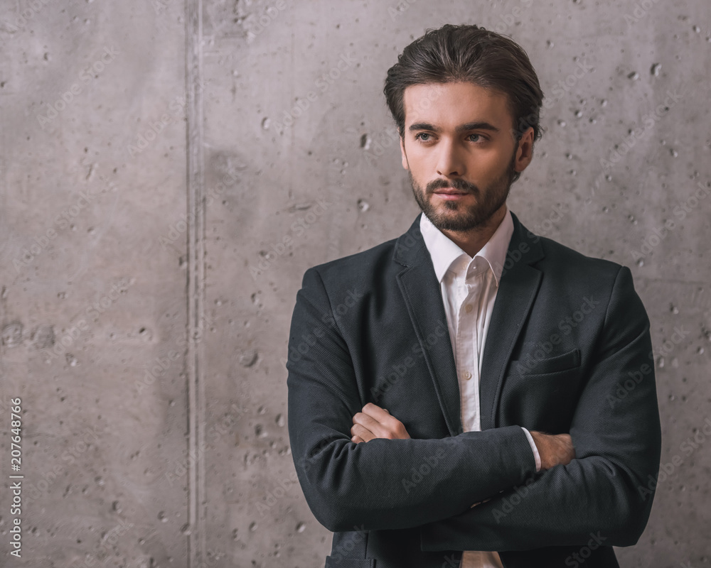 Handsome confident businessman Handsome confident businessman