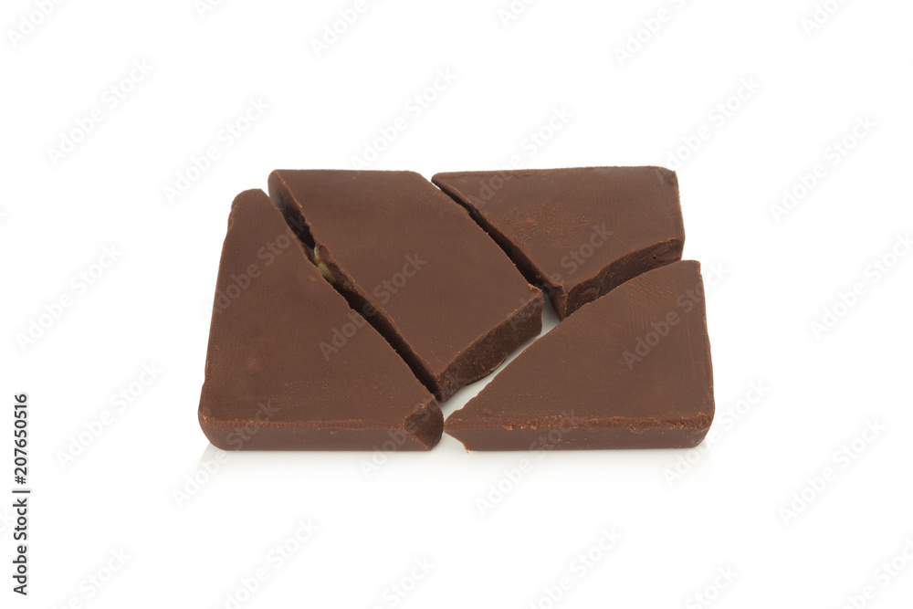 chocolate isolated on white background chocolate isolated on white background
