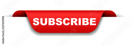 red banner subscribe