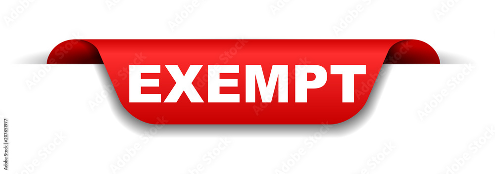 red banner exempt