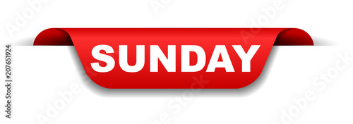 red banner sunday
