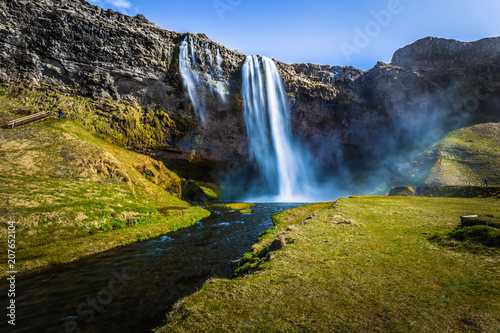 Seljalandsfoss - May 04, 2018: Seljalandsfoss waterfall, Iceland
