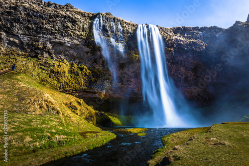 Seljalandsfoss - May 04, 2018: Seljalandsfoss waterfall, Iceland