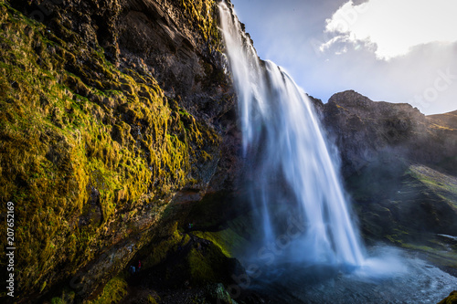 Seljalandsfoss - May 04, 2018: Seljalandsfoss waterfall, Iceland