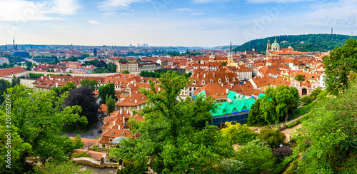 Panoramic view in Prague, Czech Republic