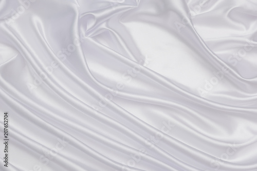 White fabric background and texture  Crumpled of white satin for abstract and design