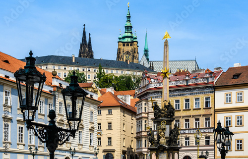 The Castle neighborhood in Prague, Czech Republic