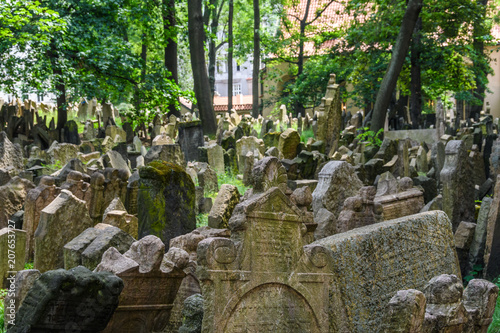 Jewish Cemetery in Prague, Czech Republic