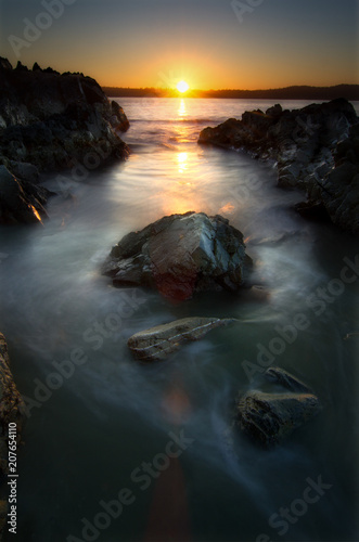 Tofino Sunset Rocks