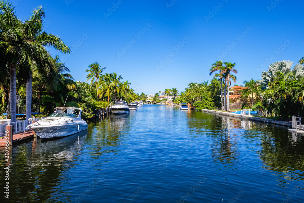 Waterfront community in South Florida