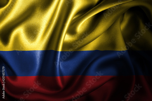 Columbia Silk Satin Flag