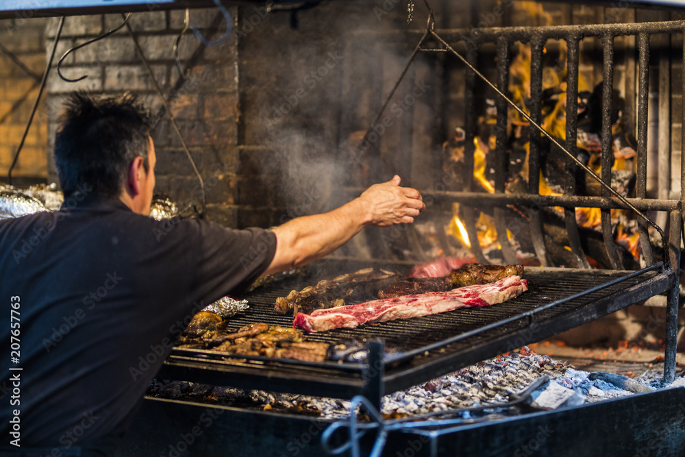 Uruguay is very famous because of their BBQ, here we can see it at Montevideo Central Market Uruguay is very famous because of their BBQ, here we can see it at Montevideo Central Market