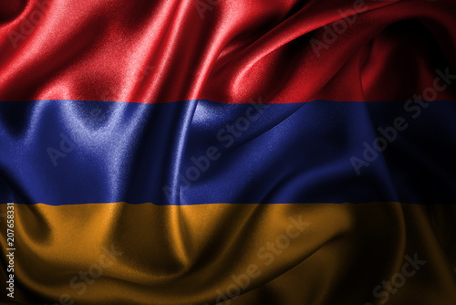 Foto Armenia Silk Satin Flag