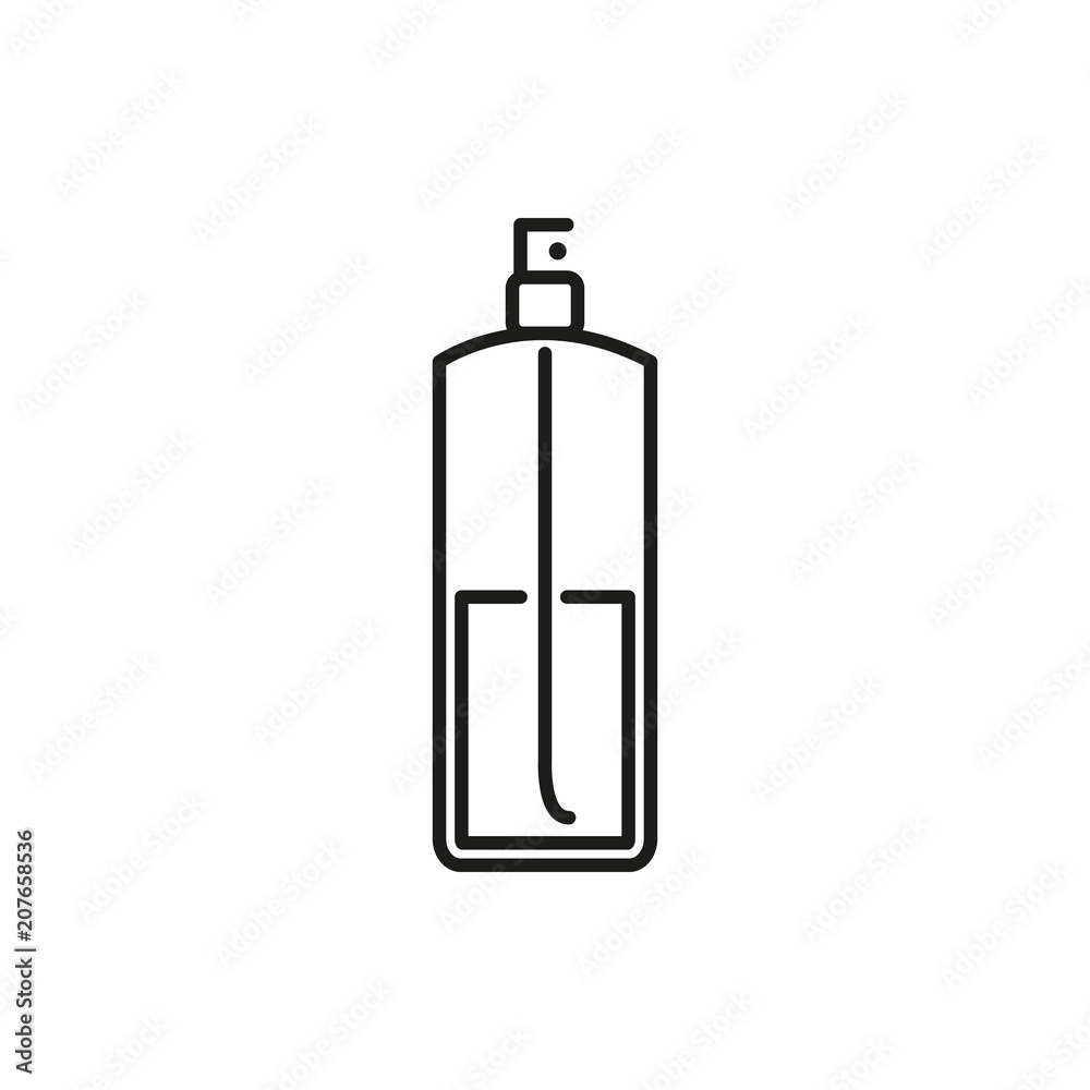 Perfume Spray Bottle Thin Line Icon Illustration Design Perfume Spray Bottle Thin Line Icon Illustration Design