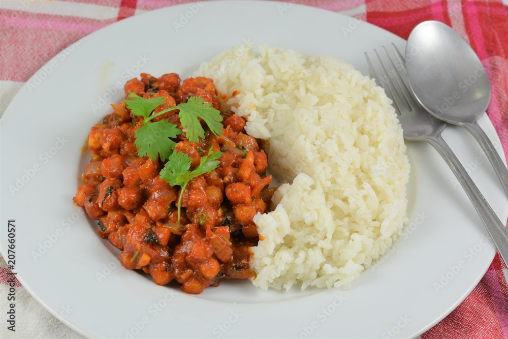 Chick pea with rice Chick pea with rice