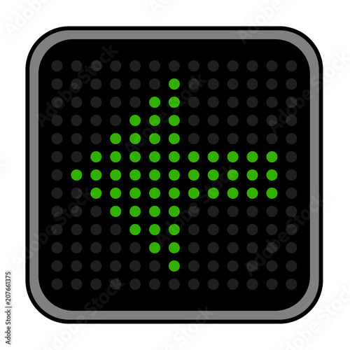 Vector green arrow of traffic lights
