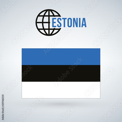Estonia Flag vector illustr...