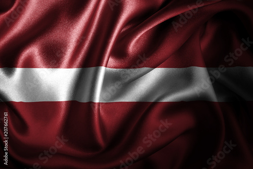 Latvia Silk Satin Flag